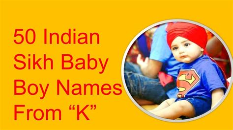 Indian Sikh Baby Boy Names Starting With "K" - YouTube