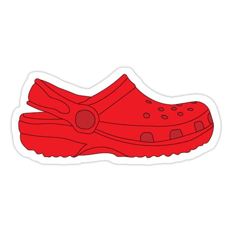 "red croc" Stickers by keygibson | Redbubble