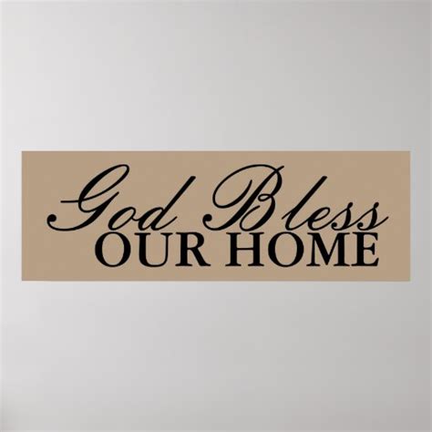 God Bless Our Home Wall Art Decor | Zazzle