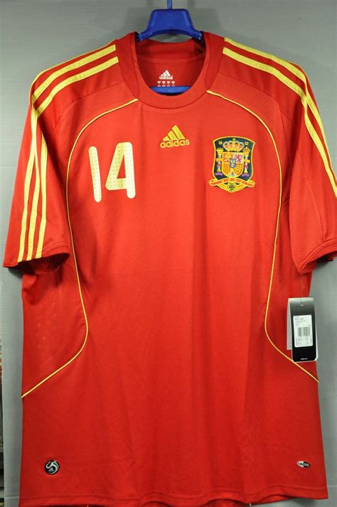 Spain XABI ALONSO 14 2008 National Football Team Home Jersey Shirt ...