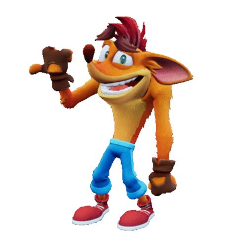 Crash Bandicoot gif pointing - Xboxer