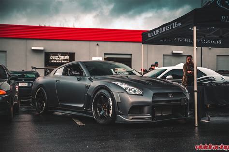 Customized Nissan Gt R Matte Black