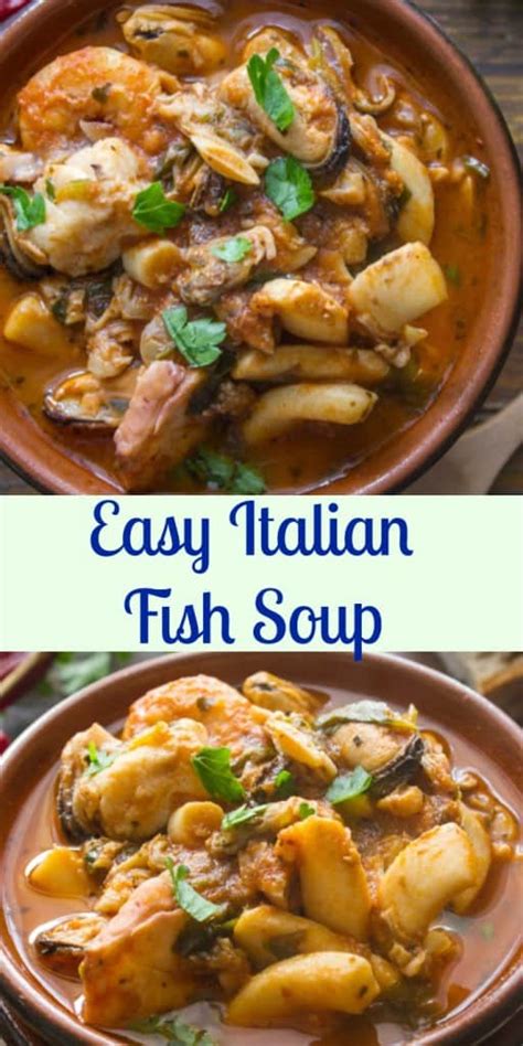 Easy Homemade Italian Fish Soup - An Italian in my Kitchen