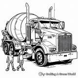 Cement Truck Coloring Pages  Free & Printable sketch template