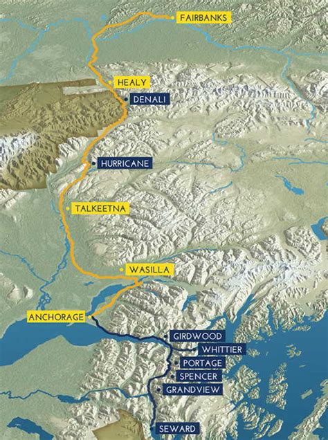 Route Map | Aurora Winter | Alaska Railroad