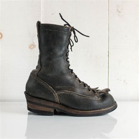 sz 8 Vintage Wesco Linesman Boots West Coast Shoe Company