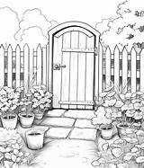 Free Printable Gardens Coloring Pages List sketch template