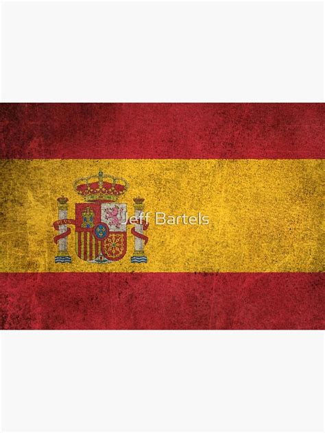 "Old and Worn Distressed Vintage Flag of Spain" Poster for Sale by ...