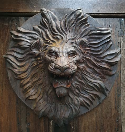 Lion Head sculpture | Etsy