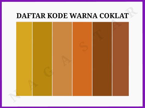 Warna Coklat Lengkap