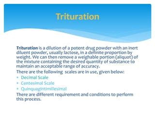 Trituration | PPT