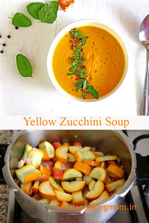 Yellow Zucchini Soup | healthy soup Recipe | whats cooking mom