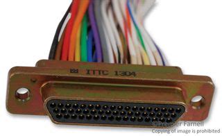 MDM-51PH003B - Itt Cannon - Micro D Cable Assembly, Micro-D Plug to Free End, 51 Positions