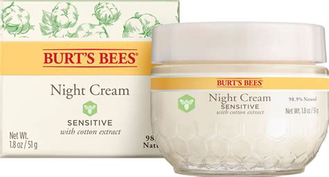 Burt's Bees Night Cream for Sensitive Skin, 1.8 Ounces - Walmart.com - Walmart.com