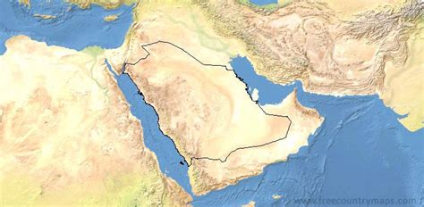 Outline maps of Saudi Arabia : Vector and gif map for YouTube