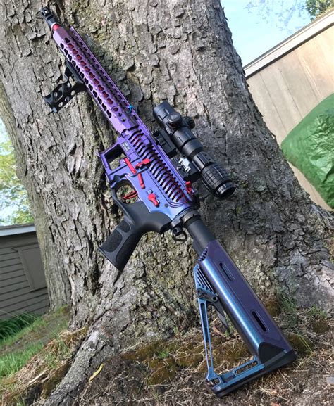 SOLD APS skeletonized colorshifting m4 | HopUp Airsoft