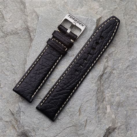 Black Leather Strap - 22mm Watch Strap for Men | – Torgoen