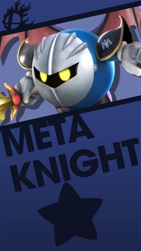 an image of a game character with the words meta knight