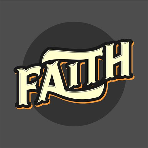 Faith Retro Typography Vector 224375 Vector Art at Vecteezy