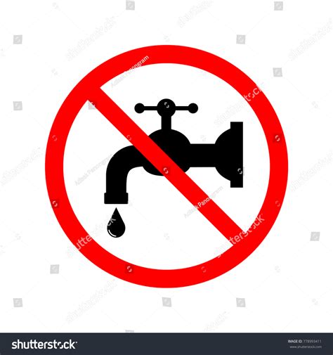 Do Not Drink Water Sign Symbol Stock Vector (Royalty Free) 778993411 | Shutterstock