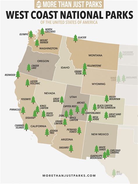 25 BEST West Coast National Parks (Ranked by Experts) + Map