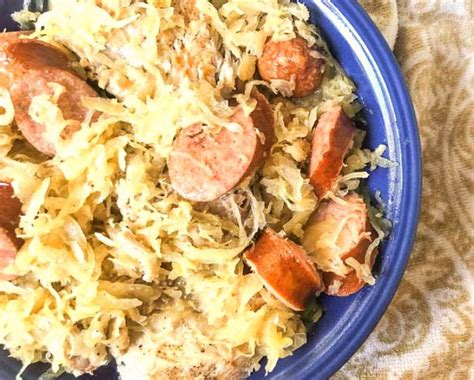 New Year's Pork, Kielbasa and Sauerkraut (Instant Pot or Slow Cooker)