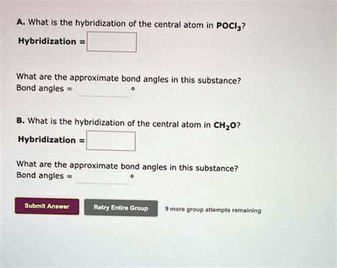 SOLVED: A. What is the hybridization of the central atom in PCl5 ...