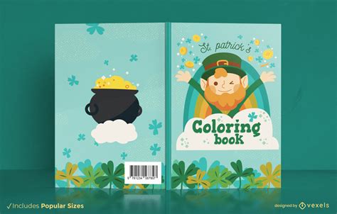 St Patrick's Coloring Book Cover Design Vector Download