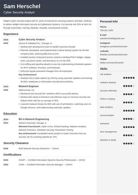 Cyber Security Resume Examples (Also for Entry-Level)