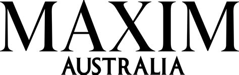 Maxim Australia Watermark Logo – Black | MAXIM Australia