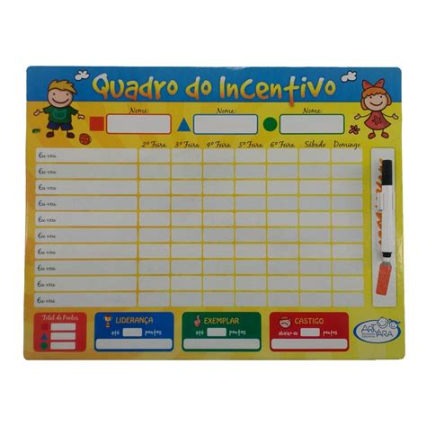 Quadro do Incentivo - Lala Baby Kids | Incentivo, Educativo, Cumprimento