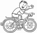Coloring Boy Riding Bike Stock Illustrations – 134  sketch template