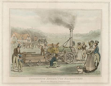 George Stephenson's "rocket" Drawing by Mary Evans Picture Library ...