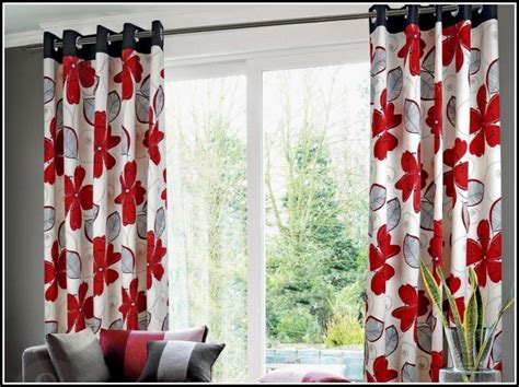Red And Grey Floral Curtains - Curtains : Home Design Ideas ...