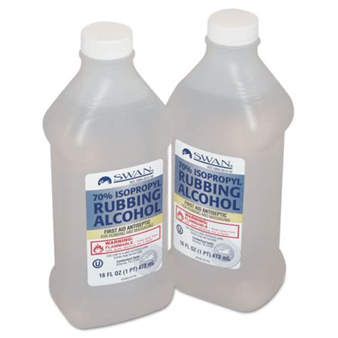 First Aid Kit Rubbing Alcohol, Isopropyl Alcohol, 16 oz Bottle - InkyToners