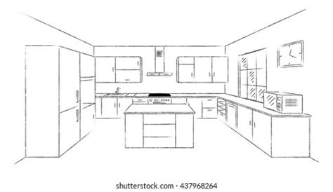 Kitchen Sketch Photos, Images and Pictures