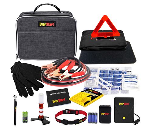 EverStart Roadside Safety Kit for Cars, with Booster Cables and Tire Inflator - Walmart.com