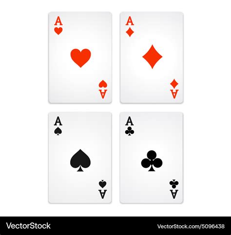 Playing poker cards Royalty Free Vector Image - VectorStock