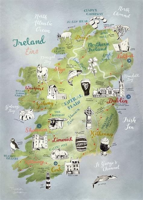 Ireland Road Trip Itinerary, Road Trip Map, Ireland Vacation, Vacation ...