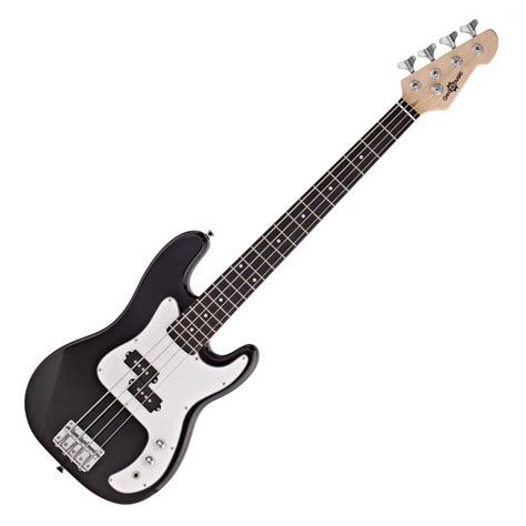 3/4 LA Bass Guitar by Gear4music, Black at Gear4music