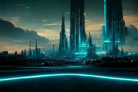 Tron Legacy Cityscape