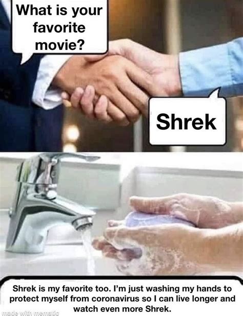 Hand Some Shrek Meme