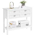 Amazon.com: Merax Narrow Console Sofa Table Sideboard with Drawers and Long Shelf for Living ...