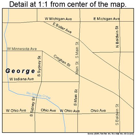 George Iowa Street Map 1930225