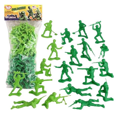 Buy TimMee Plastic Army Men Green vs. Green: 96pc 2in Soldier Figures Made in USA Online at Low ...