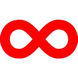 Red infinity icon - Free red infinity icons