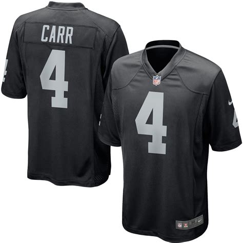 Nike Derek Carr Oakland Raiders Black Game Jersey