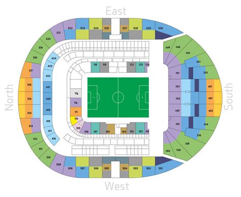 Tottenham Hotspur Seating Map | Tottenham Stadium Map ...