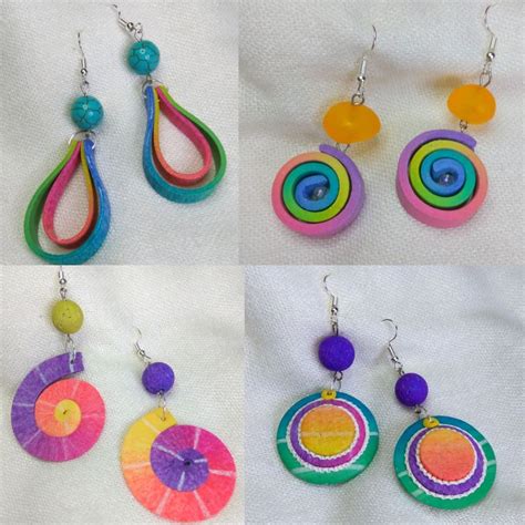 Fimo leather effect | Polymer clay earrings, Clay jewelry, Fimo