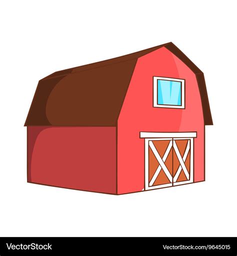 Barn for animals icon cartoon style Royalty Free Vector